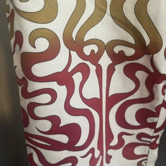 Miaou UO Exclusive Pant Mid Rise Waistless Zip Flare Graphic S - Picture 5 of 7